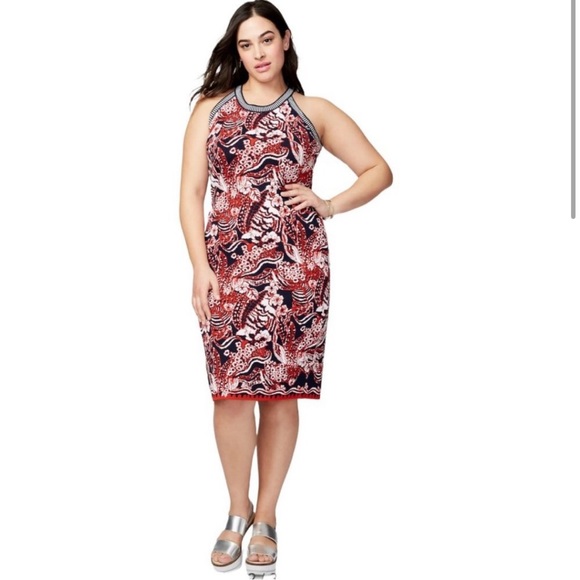 RACHEL Rachel Roy Dresses & Skirts - Rachel Roy Curvy Collection Red Sweater Dress Sz 2X